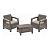 Комплект мебели Keter CORFU II WEEKEND SET cappuccino