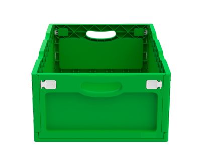 Ящик складной с кнопками-фиксаторами (ударопрочный, морозостойкий) АП 488, комплект 7 штук