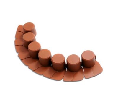 Бордюр садовый Prosperplast Palisada 6см/4,05м,терракот