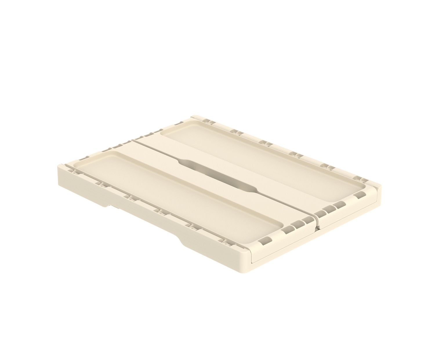 Ящик складной с кнопками-фиксаторами слоновая кость АП 484, комплект 14 штук