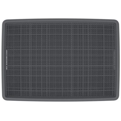 Плетёная корзина для хранения с крышкой «Лён» 65 л (568х400х391 мм) графит