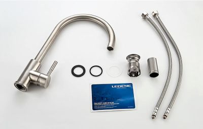 СМЕСИТЕЛЬ ДЛЯ КУХНИ LEDEME L4998-3, НЕРЖАВЕЙКА