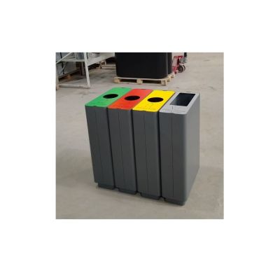 Урна для раздельного сбора мусора "Астра" черная