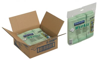Микрофибра в пачках Kimberly-Clark WypAll Microfibre Cloth 8396, зеленый