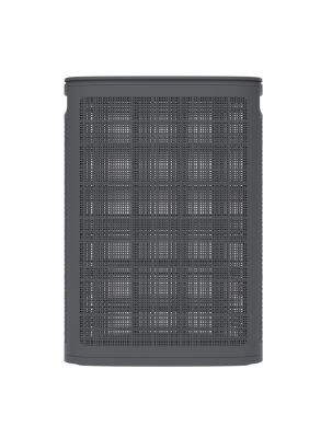 Плетёная корзина для белья сборная «Лён» 45 л (43х20х60 см) графит