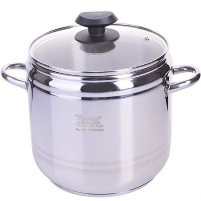 Скороварка Home Perfect на 7л+ стек. крышка 80159