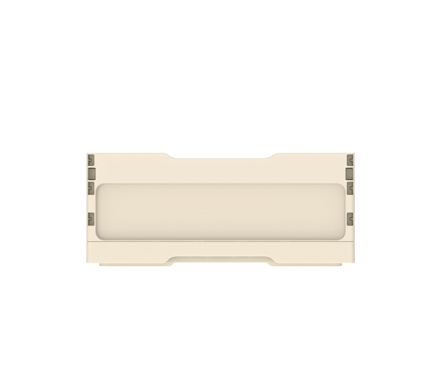 Ящик складной с кнопками-фиксаторами слоновая кость АП 484, комплект 14 штук