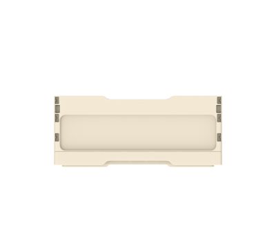 Ящик складной с кнопками-фиксаторами слоновая кость АП 484, комплект 14 штук