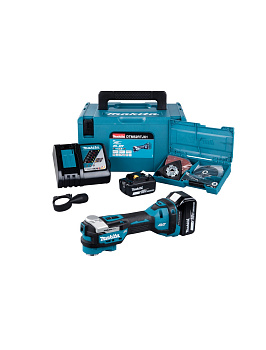 Аккумуляторный многофункциональный инструмент Makita DTM52RTJX1 18В, 2х5,0 Ач, 10000-20000 об\мин, Starlock/Starlock Plus/Starlock Max