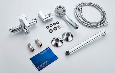 СМЕСИТЕЛЬ ДЛЯ ВАННЫ LEDEME КАРТРИДЖ Д.35 ММ,С ГАЙКОЙ, БЕЛЫЙ, L2203W