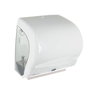 Сенсорный диспенсер бумажных полотенец "MERIDA AUTOMATIС LUX CUT" MAXI (белый) CJB503
