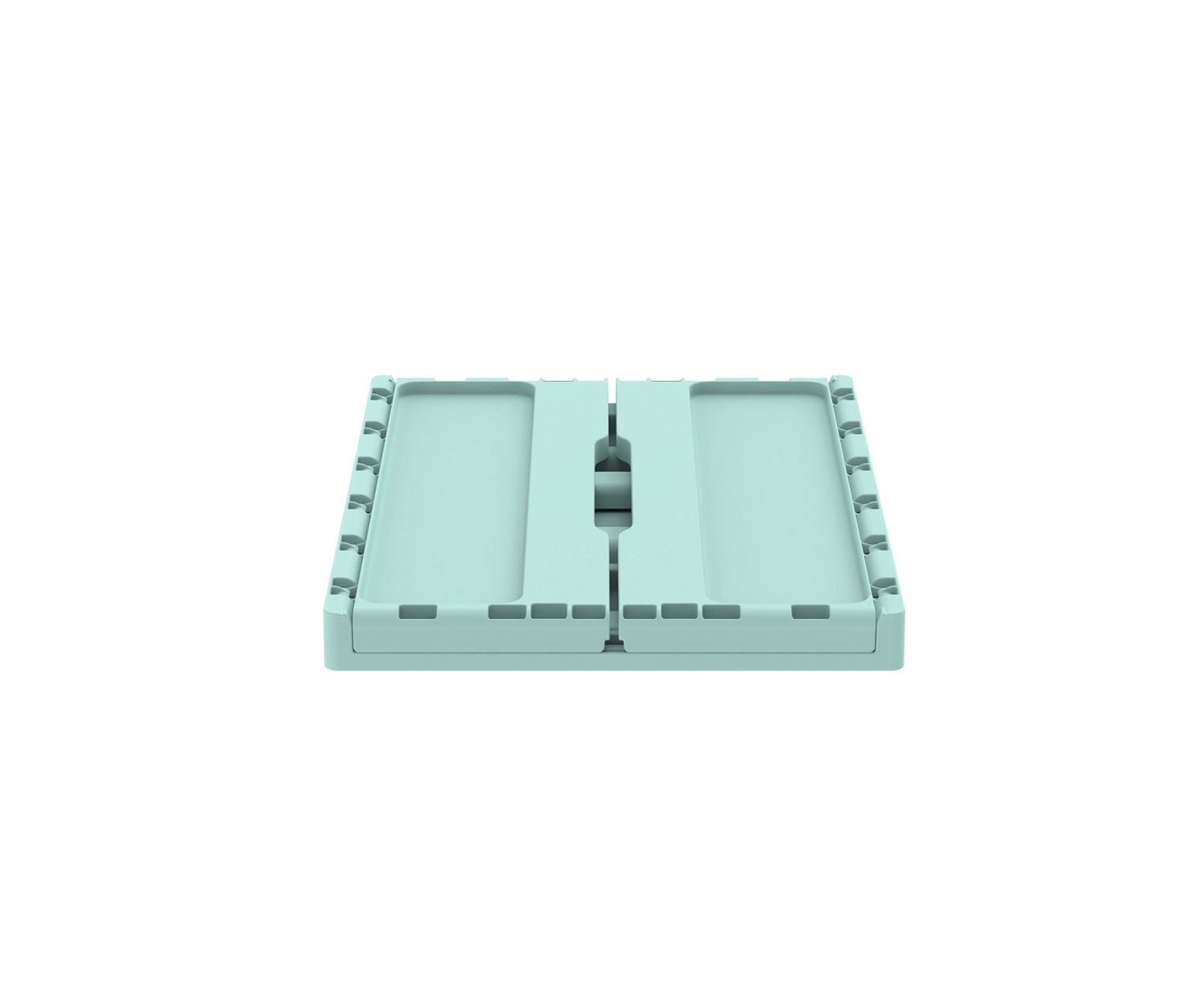 Ящик складной с кнопками-фиксаторами мята АП 483, комплект 14 штук