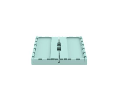 Ящик складной с кнопками-фиксаторами мята АП 483, комплект 14 штук