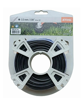 Струна 3,3 мм х 24 м STIHL пятиугольного сечения, чёрный