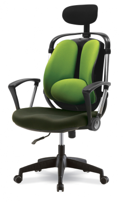 Стул ортопедический с поддержкой поясницы и подголовником DSP 77871M