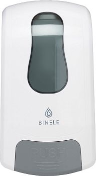 Диспенсер BINELE mBase для мыла-пены картриджный, белый, арт. DE02BW