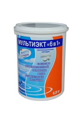 Средство для бассейна Маркопул Мультиэкт 6в1, 0,8кг