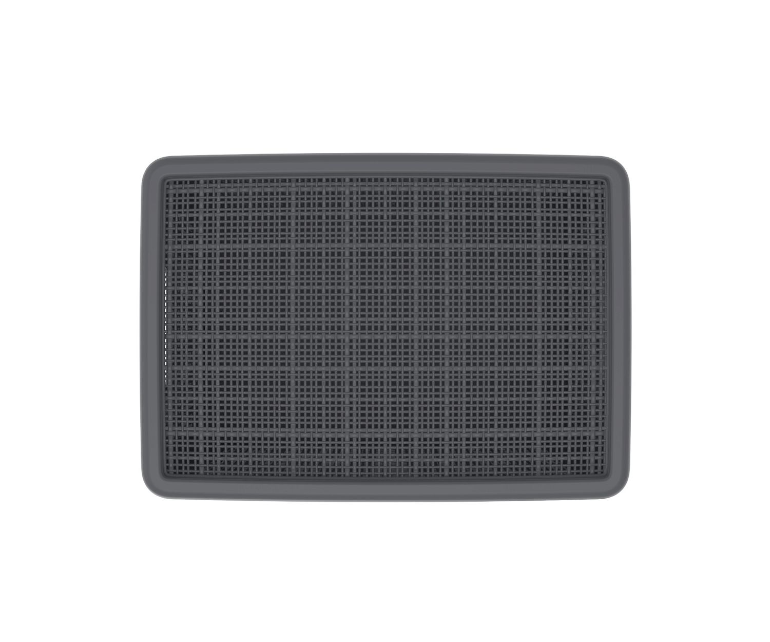 Плетёная корзина для хранения с крышкой «Лён» 22 л (400х284х264 мм) графит