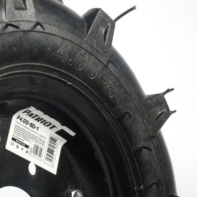 Колесо пневматическое PATRIOT P4.00-8 D-1 d-400 мм ширина 100 мм, с диском