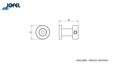 Вешалка для одежды одинарная Jofel AW21000