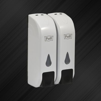 Дозатор для жидкого мыла пластиковый 350+350 мл PUFF-8108