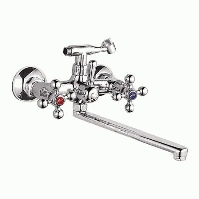 СМЕСИТЕЛЬ ДЛЯ ВАННЫ И ДУША LEDEME L2319, ДЛИННЫЙ ИЗЛИВ