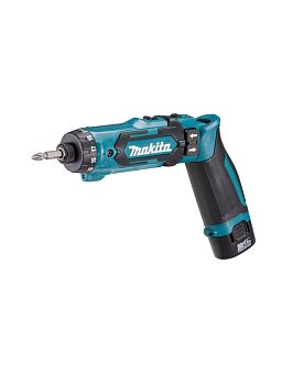Отвертка аккумуляторная Makita DF012DSE 7.2В, 2х1.5 Ач, 5.6 Нм, 650 об/мин