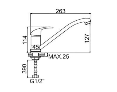 СМЕСИТЕЛЬ ДЛЯ КУХНИ LEDEME L4915