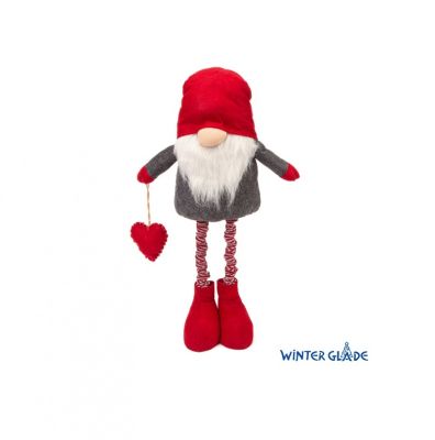 Фигурка Гном 83/128 см (красный/серый)