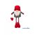 Фигурка Гном 83/128 см (красный/серый)