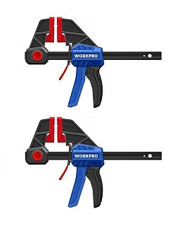 Струбцина быстрозажимная, набор 2 шт, 100 мм WORKPRO