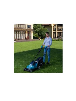 Газонокосилка аккумуляторная Makita DLM382PM2 LXT 36В/2х18В, ширина 38 см, травосборник 40л, 2 в 1, 2x4 Ач; без ЗУ