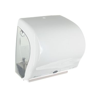 Сенсорный диспенсер бумажных полотенец "MERIDA AUTOMATIС LUX CUT" MAXI (белый) CJB503