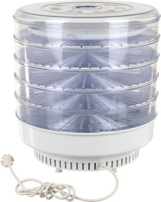 Электросушилка для овощей и фруктов "Ветерок-2" 40 см 5 поддонов прозрачных + поддон для пастилы