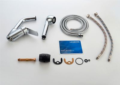 СМЕСИТЕЛЬ ДЛЯ КУХНИ LEDEME L6040, ЭКО-КАРТРИДЖ, С ВЫТЯЖНОЙ ЛЕЙКОЙ