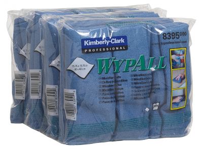 Микрофибра в пачках Kimberly-Clark WypAll Microfibre Cloth 8395, синий