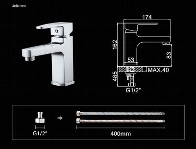 СМЕСИТЕЛЬ ДЛЯ УМЫВАЛЬНИКА LEDEME L1030