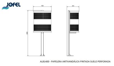 Урна поворотная Jofel AL81400 40л
