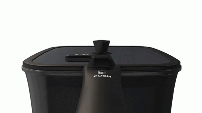 Набор посуды BoOhgle (бежевый) 5 в 1 со съемной ручкой c антипригарным керамическим покрытием