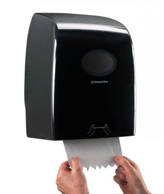 Диспенсер для рулонных полотенец Kimberly-Clark Aquarius чёрный 7193