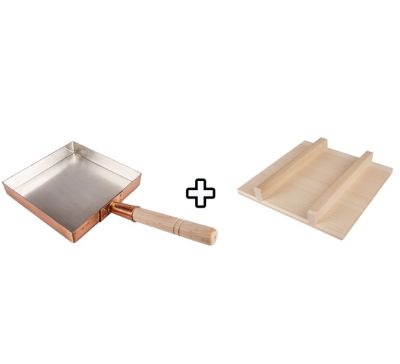 Сковорода для омлета Тамаго-яки 21х21 + крышка