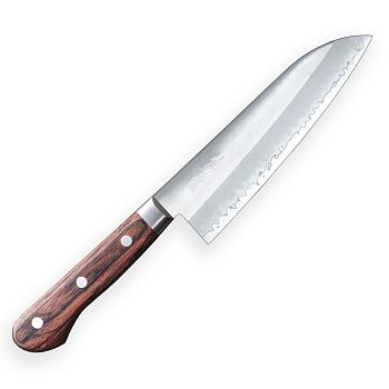 Нож Сантоку SunCraft SENZO CLAD 16,7 см коричневая рукоять