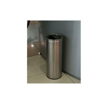 Урна для сбора мусора "Баррель" шлифованная, 50 л