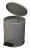 Урна с педалью 7 л Серый металлик 