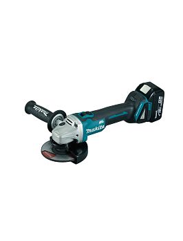 Угловая шлифмашина аккумуляторная Makita DGA506RME LXT 18В, 125 мм, 8500 об/мин, 2х4.0 Ач Li-ion