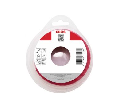 Леска триммерная GEOS витая "Twist Whisper", 2.4 мм, 15 м, в блистере