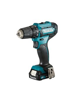 Дрель-шуруповерт аккумуляторная Makita DF333DWYE CXT 12В, 2х1.5 Ач Li-ion, 30 Нм, 1700 об/мин