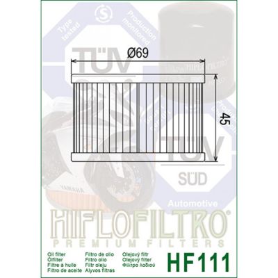 Фильтр масляный HifloFiltro HF111