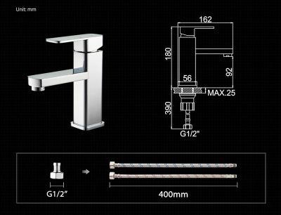 СМЕСИТЕЛЬ ДЛЯ УМЫВАЛЬНИКА LEDEME L1033
