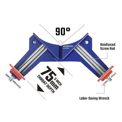 Струбцина (угловой зажим под 90 град) WORKPRO